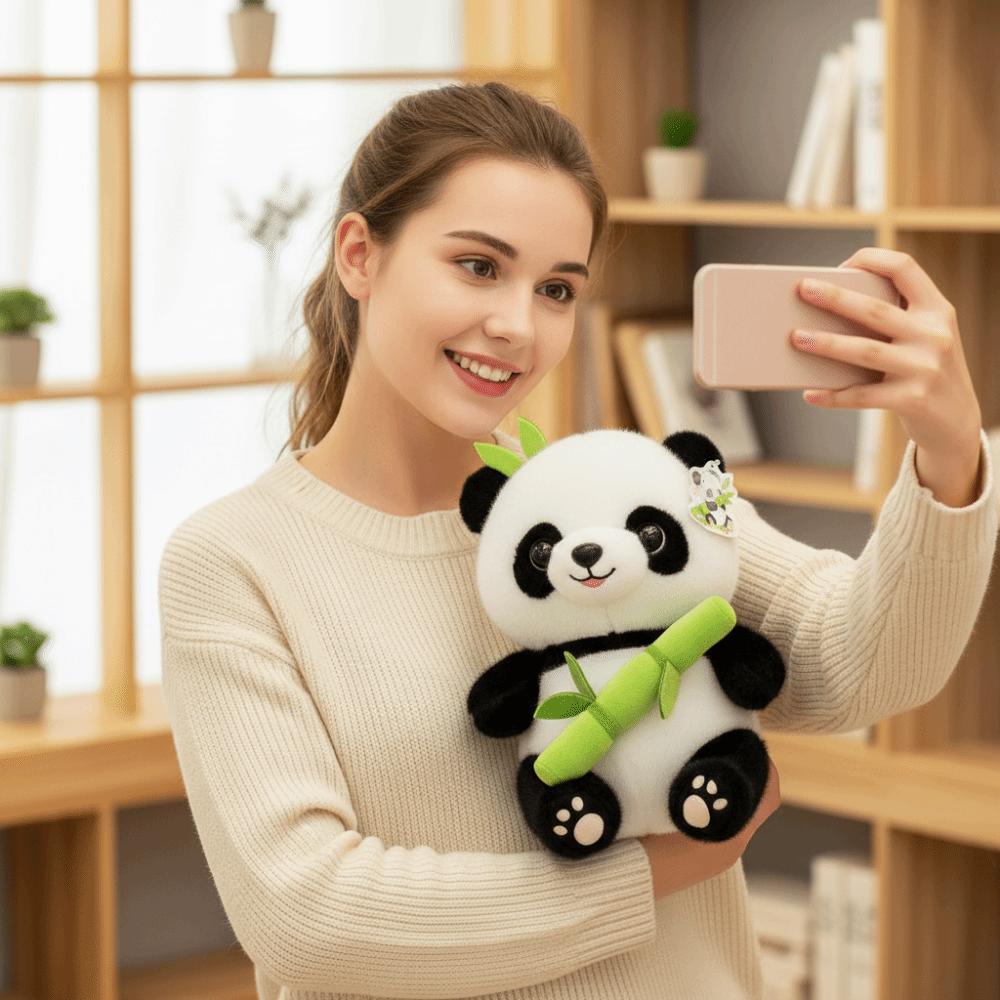 Soft Stuffed Kawaii Panda 25cm Size Bear Doll Doll Toy Plush Toy  Christmas Gifts