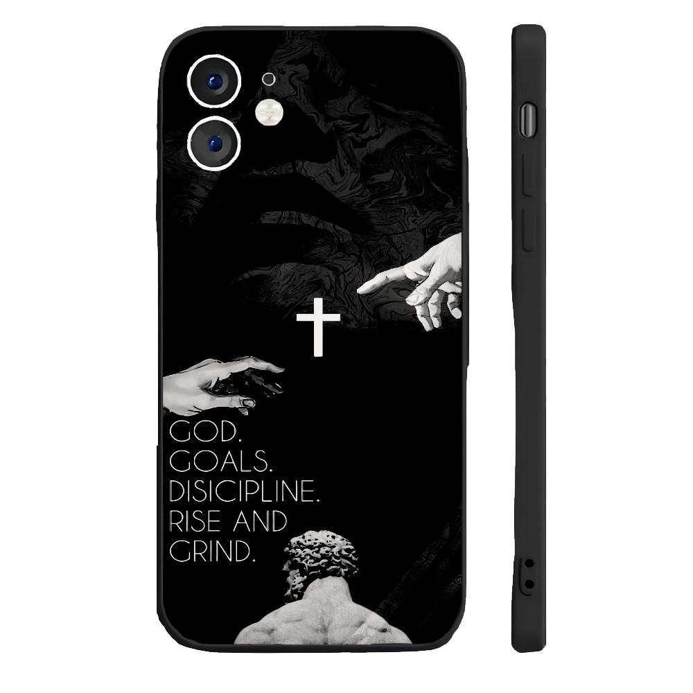 Son Of God Jesus Cross Holy Light Phone Case Silicone Soft For IPhone 16 15 14 13 12 11 Plus Pro Max Plus