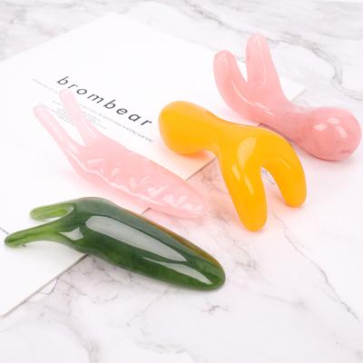 Natural Resin Guasha Massage Face Nose Tool Shape Gua Sha Board Beauty Tool