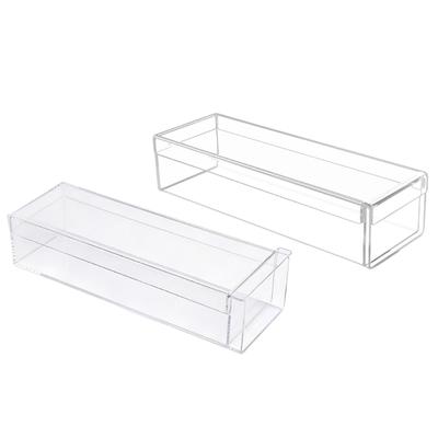 Stijlvolle Transparante Tiramisu Bewaarbox Acryl Rechthoekige Dessert Container Ideaal Voor Bruiloften Verjaardagen En Speciale Gelegenheden