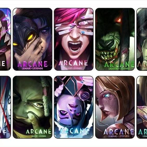 Arcane League of Legends Jinx Vi Viktor Caitlyn Sticker Pack
