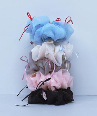 Clor Ribbon Organza Scrunchie - 5 Colors