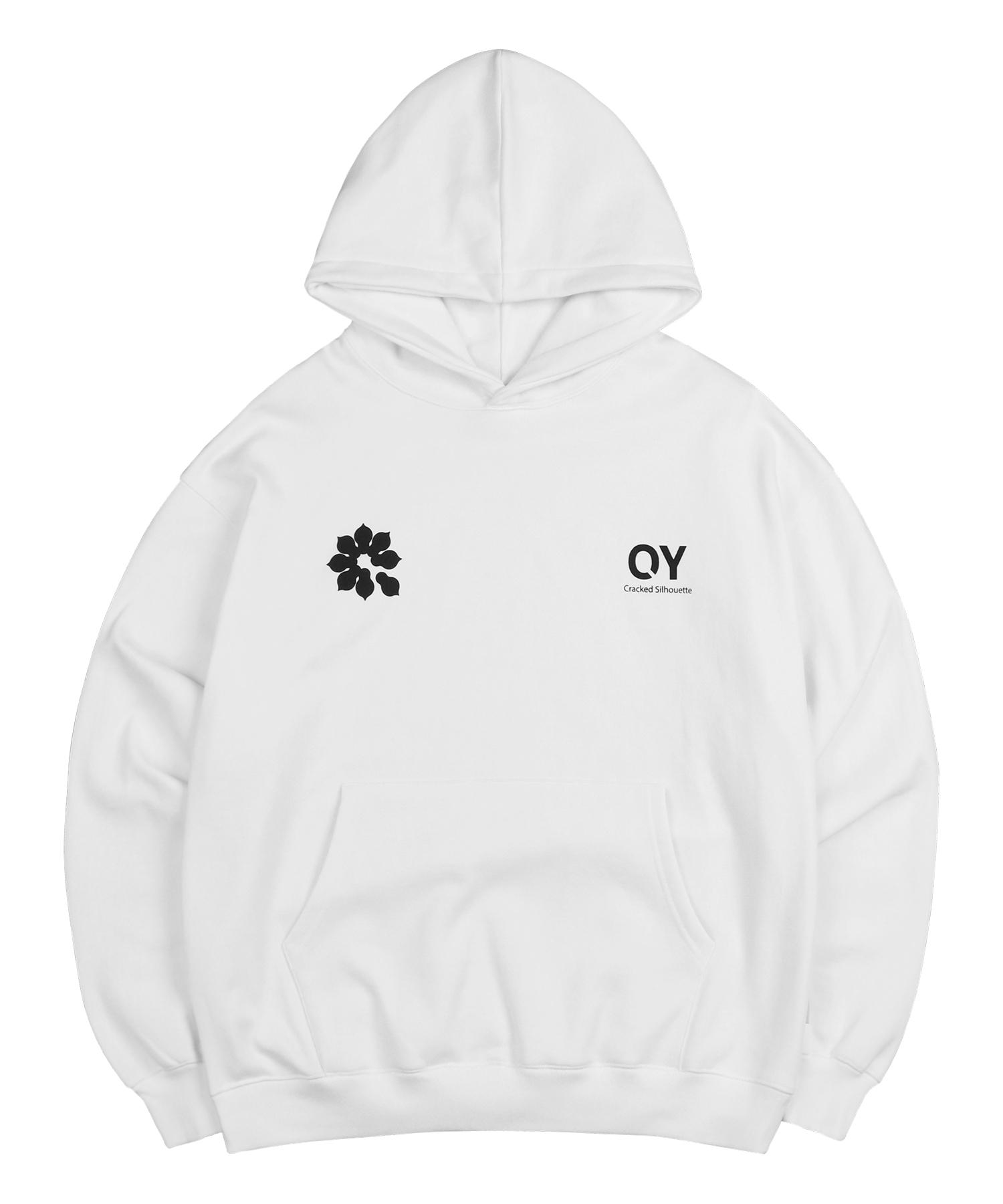 Худи Oy Bust с цветочным логотипом - Белый White/2 Size