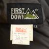 FIRSTDOWN reversible Down jacket LL Black x gray Men's Used