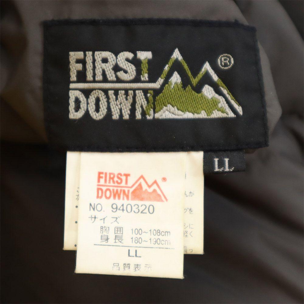 FIRSTDOWN reversible Down jacket LL Black x gray Men's Used