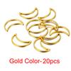20pcs 10pcs Stainless Steel Hollow Out Moon Charm Pendants Bezels Pressed Resin Mold Frame Bezel for Earrings Jewelry Making DIY