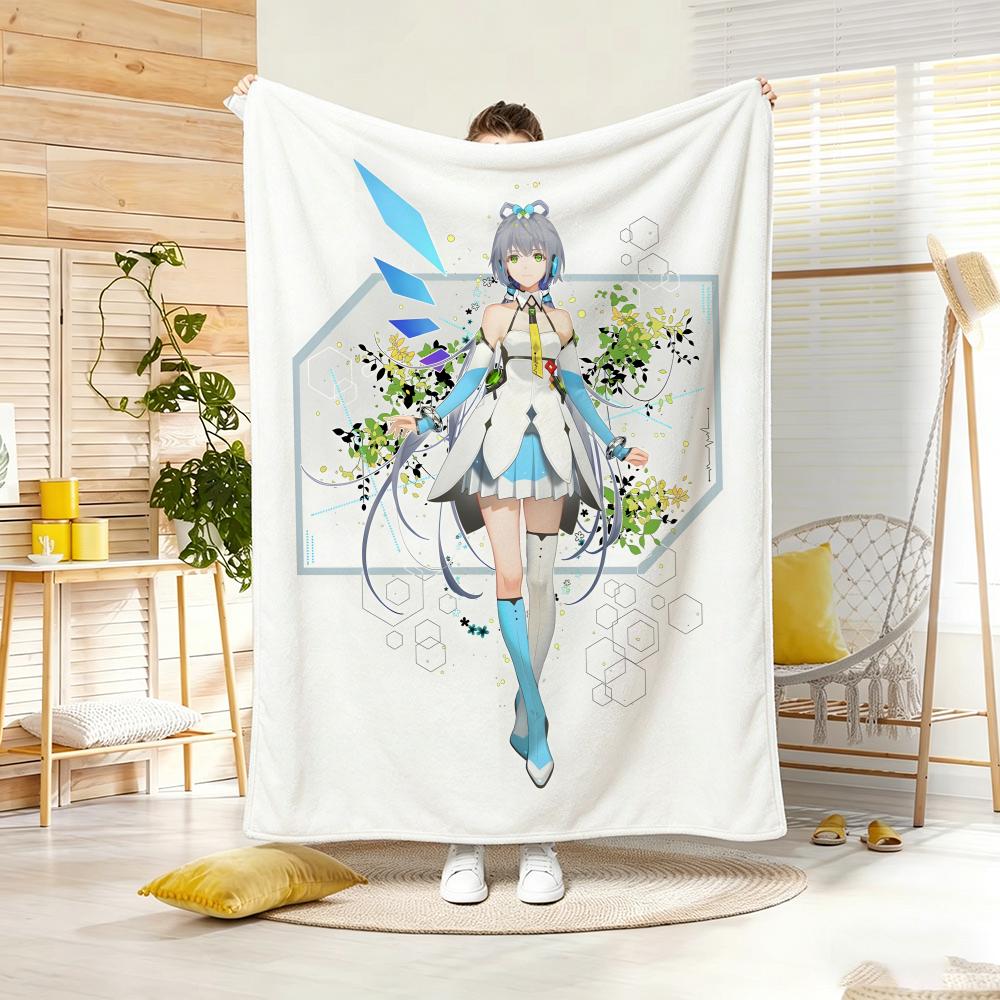 Anime Character L-LuoS TianyiS Throw Soft Warm Throw Blanket for Bedroom Living Room Bed Travel Camping Picnic Gift