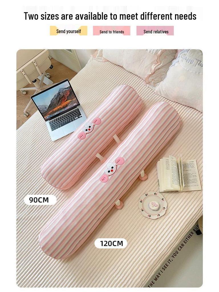 Summer Ice Silk Body Pillow for Girls - Removable, Washable Headboard and Leg Cushion