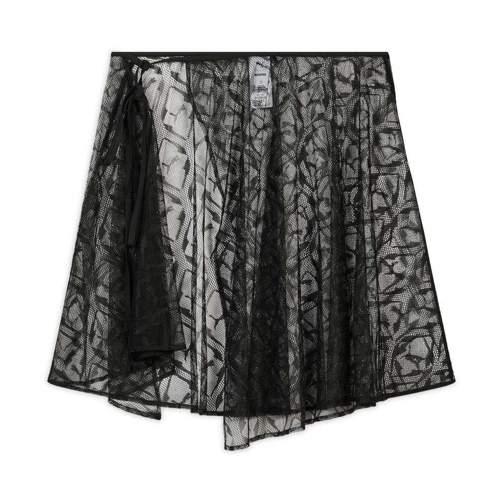 Puma X Musinsa Monogram Layering Lace-Up Breathable Comfortable Asymmetrical Casual Skirt Women skirts 638019-01 XS