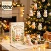 Sběratelské akrylové figurky Ozdoby pro s 24 Vánočními adventními kalendáři Králíček 2D Králík Děti Rodina