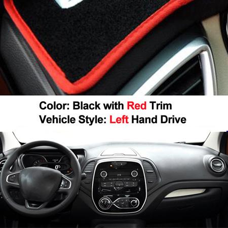

2 Layers Car Inner Dashboard Cover Dashmat Pad Carpet Dash Sun Shade For Renault Captur 2014 2015 2016 2017 2018 2019 LHD RHD золотой