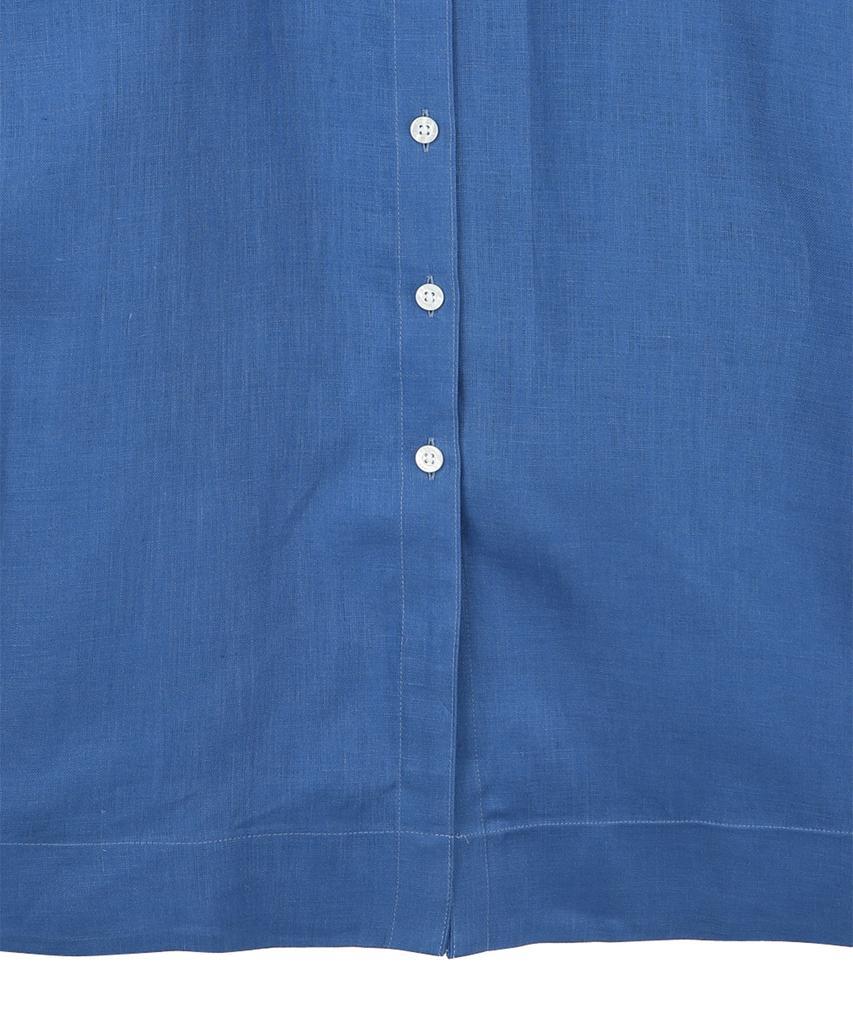 BROOKS BROTHERS Linen Belted Shirt Dress (Navy) (Bbdzwm7130Qes)