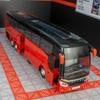 Luxury Electric Airport Business Bus Alloy Car Model Diecast Simulation Metal Toy City Tour Bus Model Sound And Light Kids Gifts