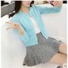 Fashion Women Sweater Cardigan Thin Outerwear Short Short Design Sweater Long Sleeve Small Cape Blusa Feminina