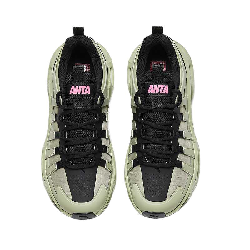Anta Light Trace Street Runner Comfortable Breathable Support Low Top Casual Shoes Men Sneakers 112618802-5