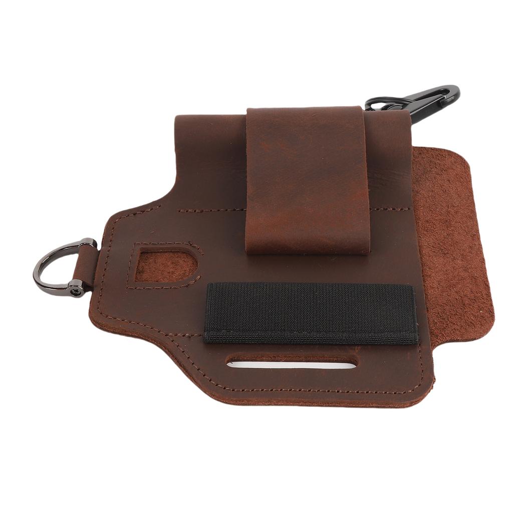 Belt Tool Bag Leather Multifunctional Portable Waist Tool Pouch for Outdoor Adventure Tackling Repair Projects