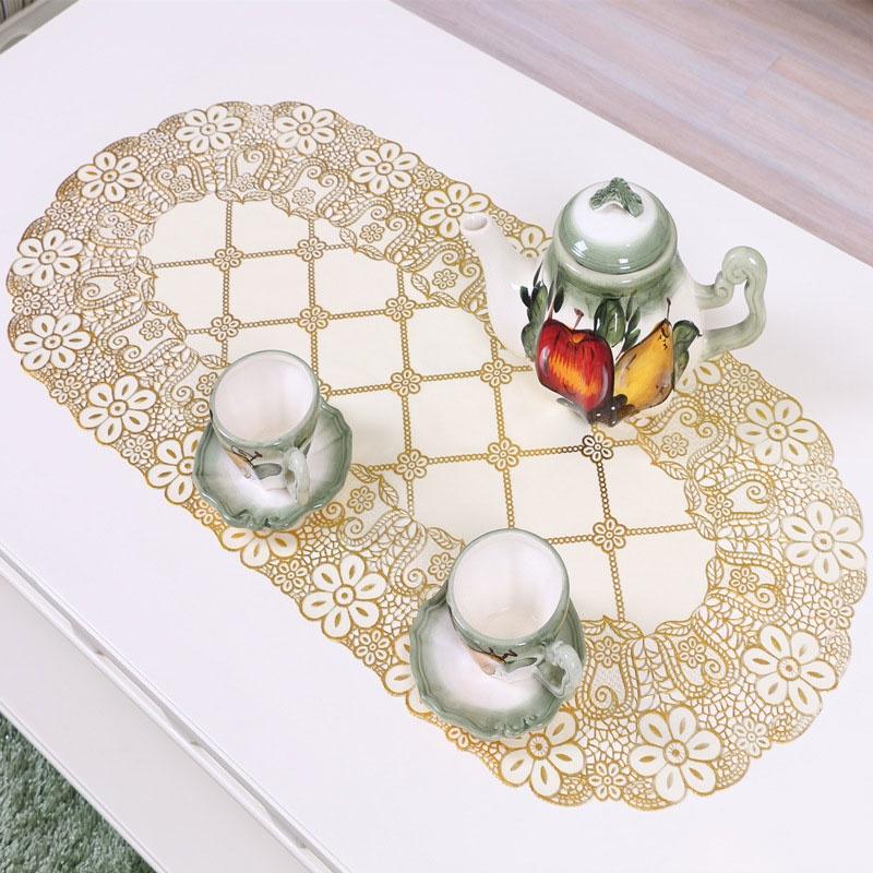 40 * 84 Cm Vintage Embroidered Lace Rectangular Tablecloth For Wedding Party Home Table Decoration S