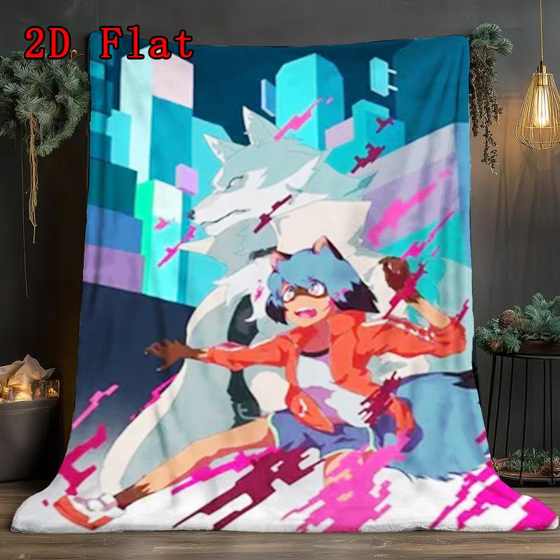 BNA 2D Flat Pattern Flannel Blanket High Quality All Seasons Warmth and Comfort Perfect for Christmas Gifts.
