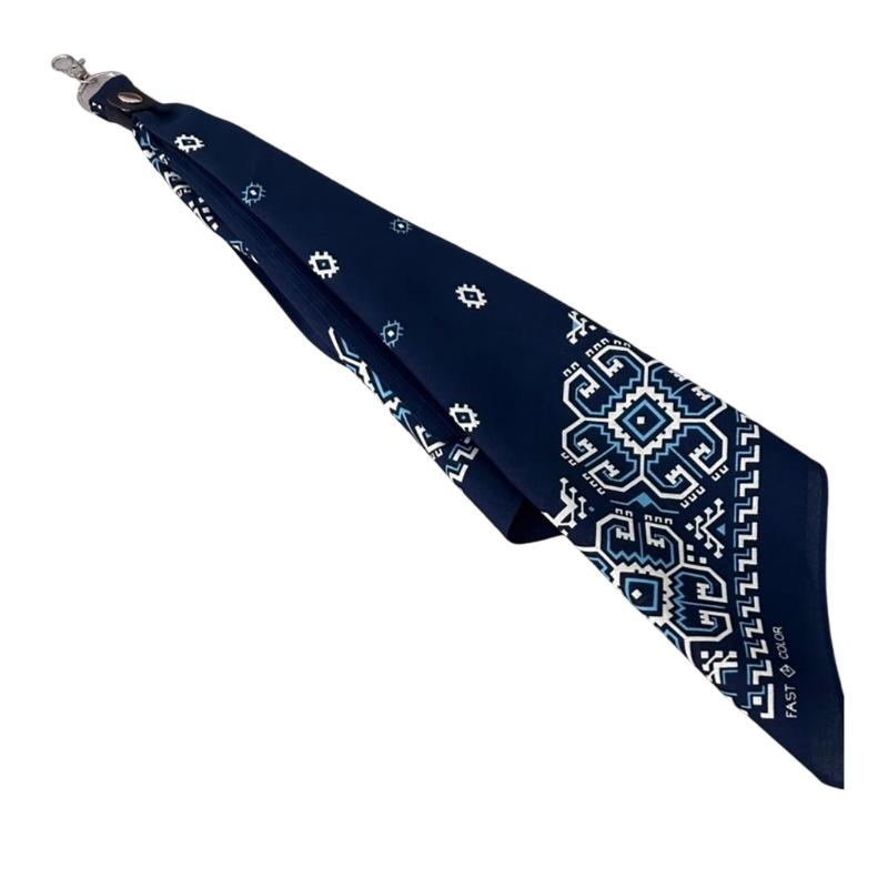 Bandanas Ethniques Élégants pour les Amateurs de Hip Hop Foulard Carré Respirant et Couvre-chef Accessoire de Cheveux Unisexe pour Femmes