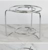 Metal Coffee Pot Stove Rack with Alcohol Lamp – Round Moka Rack for Teapot or Flower Holder