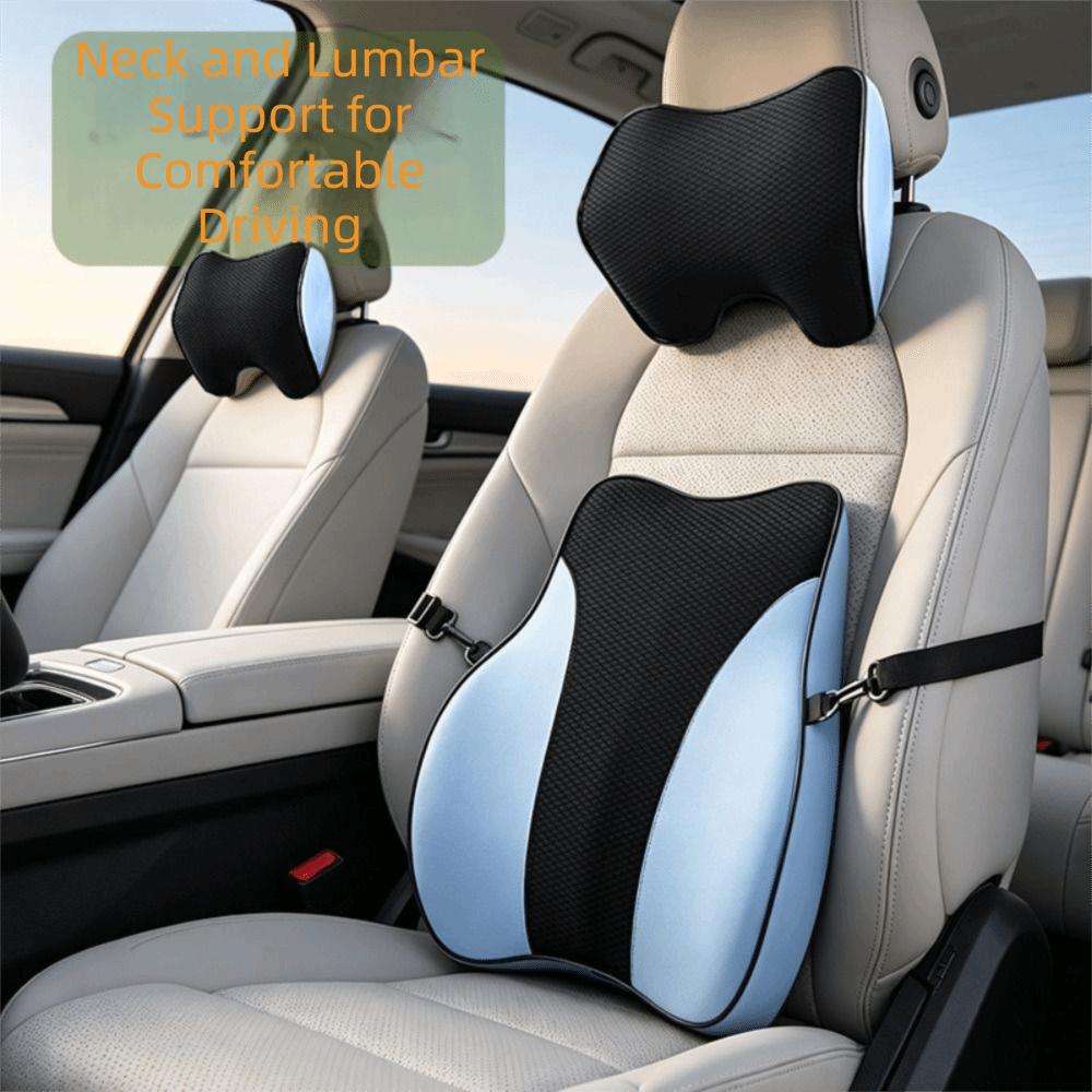 Mesh Lumbar Support Pillow Mesh Breathable Car Headrest Universal Car Neck Pillow Waist Support