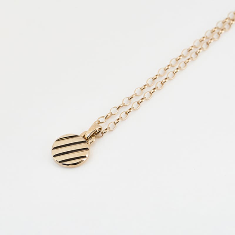 LECLAT LUMIERE CIRCLE NECKLACE SILVER/VERMEIL