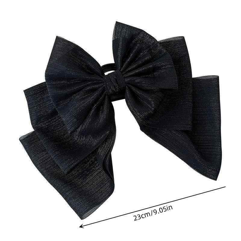 Large Bow Mesh Hair Claw Clips Hairpin Women Temperament Elegant Princess Hairpin Fashion Grab Clip Women Hair Accessories