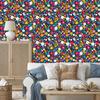 Wallpaper Small Flowers Blue and Sea for Living Room and Bedroom 50x1000