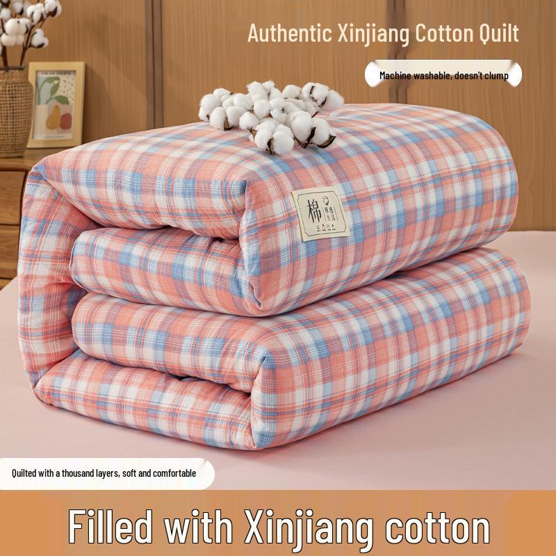 Xinjiang Katoen Dekbed: Dik, Warm, Machinewasbaar, voor Alle Seizoenen - Ideaal voor Lente, Herfst, Winter, Enkele & Dubbele Maten