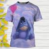 Disney Winnie The Pooh Cartoon T Shirt  Casual T-Shirts Anime 3D Print Kids Tees Tops Clothing