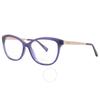 Chopard Demo Cat Eye Ladies Eyeglasses Vch243s 0t31 53