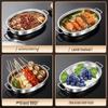 Extra Thick Food Grade Stainless Steel Fish Pan for Grilling, Steaming, and Baking