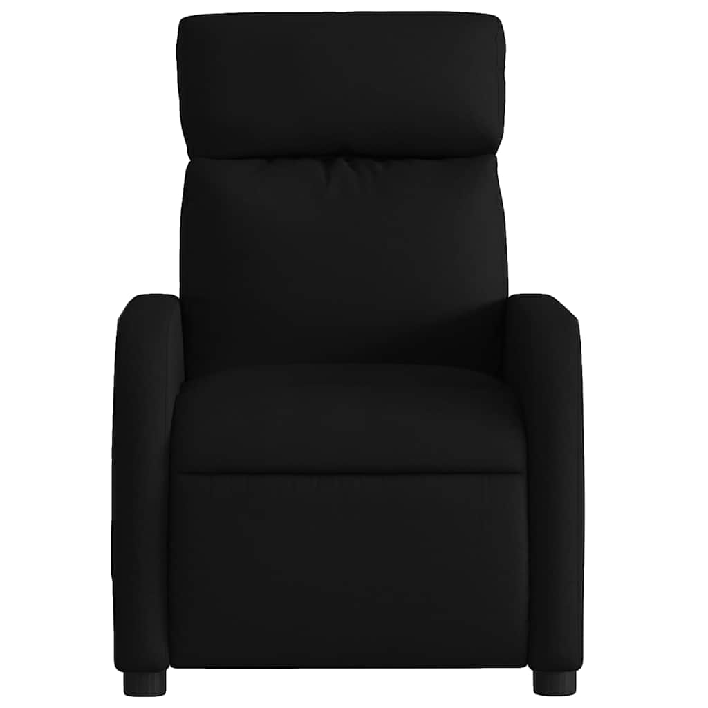Vidaxl Foldable Armchair, Black, Upholstered In Fabric