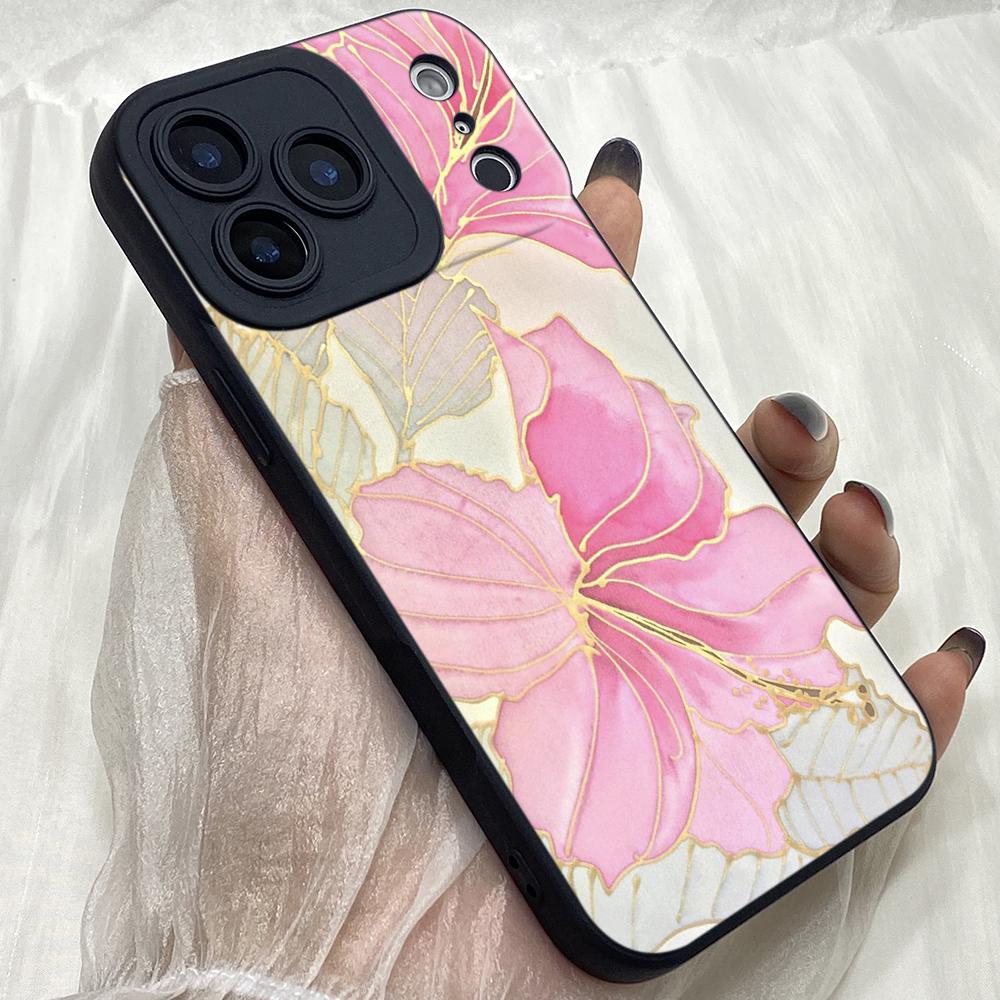 M430 Beautiful Flowers art design Angel Eyes Soft Phone Case for iPhone Samsung Galaxy Xiaomi Rdemi Huawei Honor Infinix Realme OPPO Vivo All Model