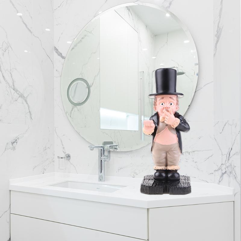 Toilet-Butler Courtyard Decoration Statue Resin Ornament Cute Figurine Home Decor Bathroom Funny Sculpture Home Ornament