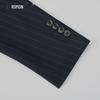 ROMON Men's Striped 3-Piece Business Suit