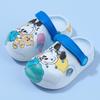 Babu Dou Kids' Cartoon Summer Slippers - Soft Sole, Non-Slip, Closed-Toe for Boys & Girls