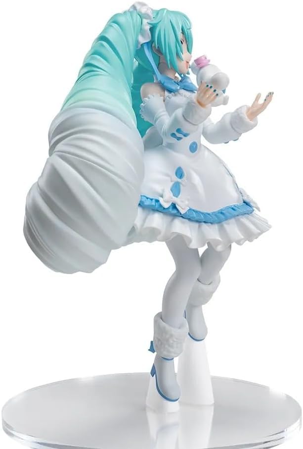 Miku-Figur Luminasta Miku x Roll Weißes Kleid 19 cm Typ in offiziellen Waren Hatsune‘ Hatsune‘ Cinnamo‘ Ver. Ca.. [1 insgesamt]