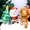 1-15pcs Christmas Balloons Aluminum Foil Xmas Tree Gingerbread Man Santa Balloon Kid Toys Xmas Birthday Party Holiday Decoration