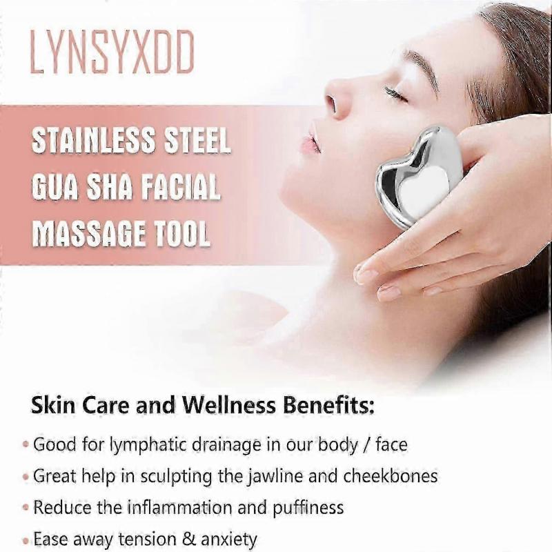 New Upgrade Stainless Steel Gua Sha with Cryotherapy, Metal Ice Gua Sha Facial