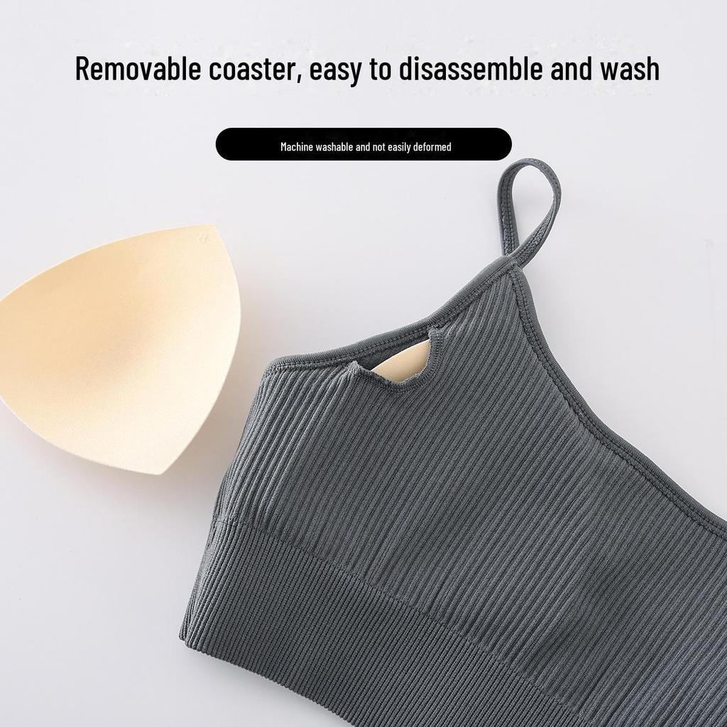 High-End Women's Summer Sports Yoga Bra with Chest Pad - Shockproof and Stylish