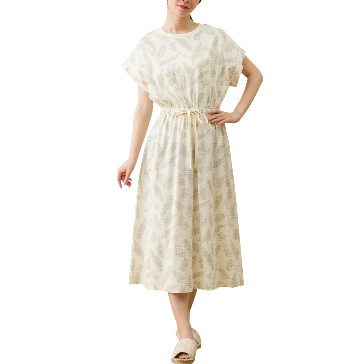 

Nitori Drawstring 2115100041537 Women s Dress, Cool, nel, IV, F, слоновая кость