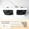 New Dual Fan Ceiling Light, E27 Screw Base LED Fan Lamp for Bedroom Kitchen, Super Strong Wind Quiet Ceiling Fan Light