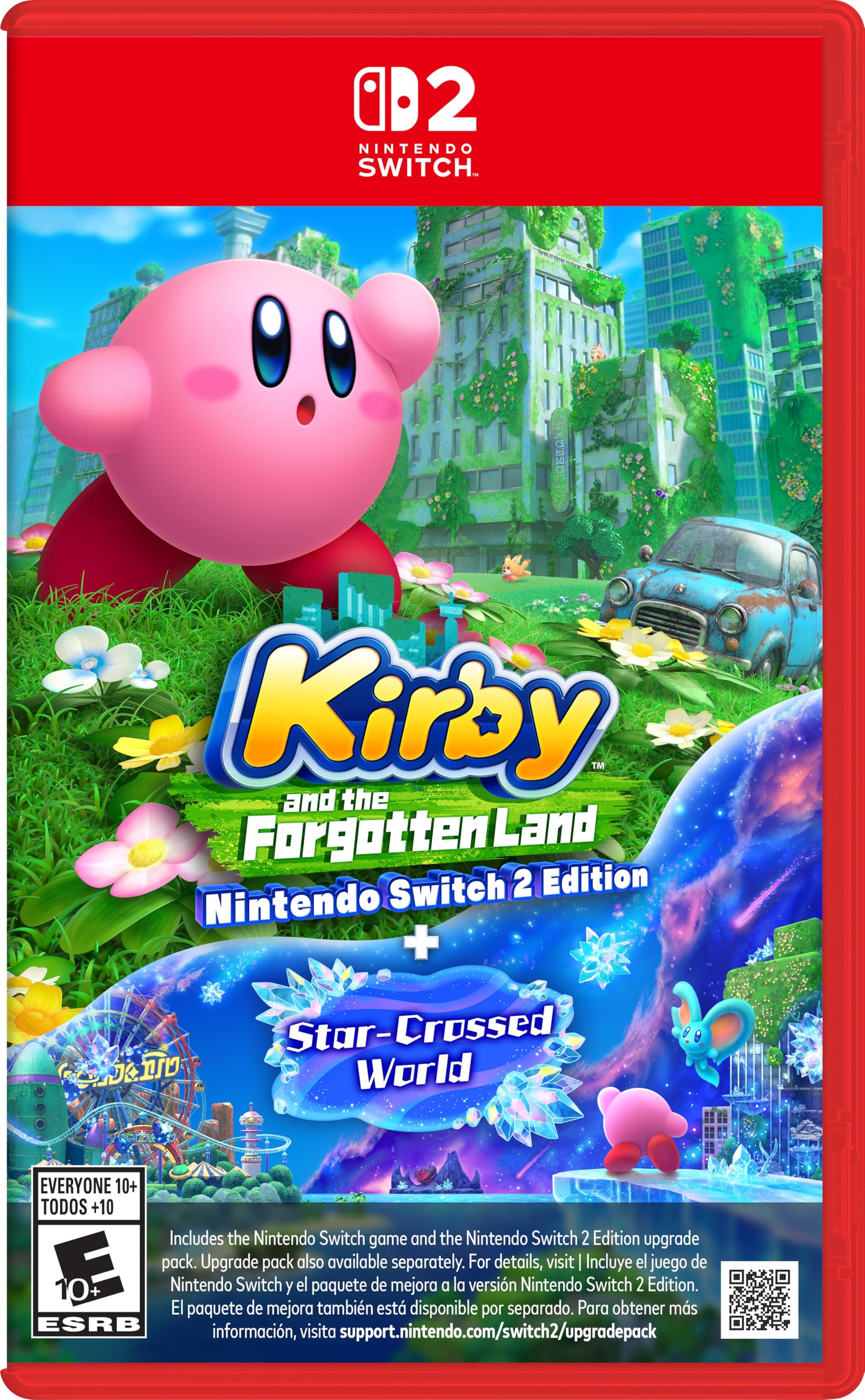 

Kirby and the Forgotten Land Nintendo Switch 2 Edition World North Switch 2 - + Star-Crossed (Import America) – красный