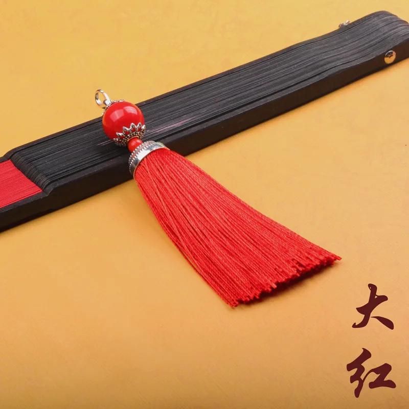 8cm Small Silk Tassel Earrings Pendant Charms Crafts Silver End Caps Tassels Brush for DIY Jewelry Making Accessories 5pc