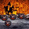 6PCSHalloween Decoration Trick Or Treat Portable Pumpkin Bucket Black Small Candy Bucket For Halloween Decoration Party Supplies