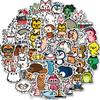 Anime Animals Waterproof Stylish Stickers 50 Pieces High-definition Images Cute Notebook Seal Student DIY Car Motorcycle Helmet Computer Snowboard H12