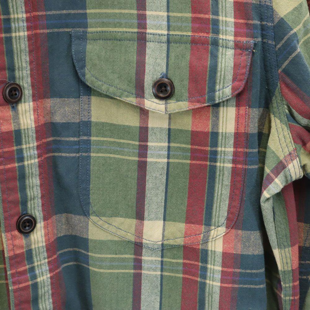 RRL Long Sleeve Check Shirt XS Khaki Men's Used
