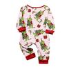 Christmas Print Cute Family Set Pajamas, Home Clothes, Family Set Long Sleeve Top Pants Set