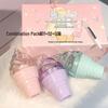 CACE Southeast Asia Shaved Ice Lip Gloss Set - Moisturizing, Anti-Cracking, Ice Cream Lipstick Three-Piece Collection
